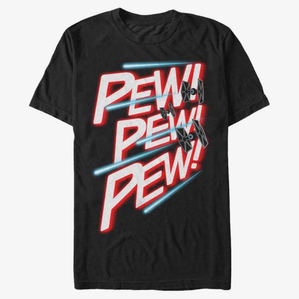 Tričko Merch Star Wars: Classic - Pew Pew Pew Black S