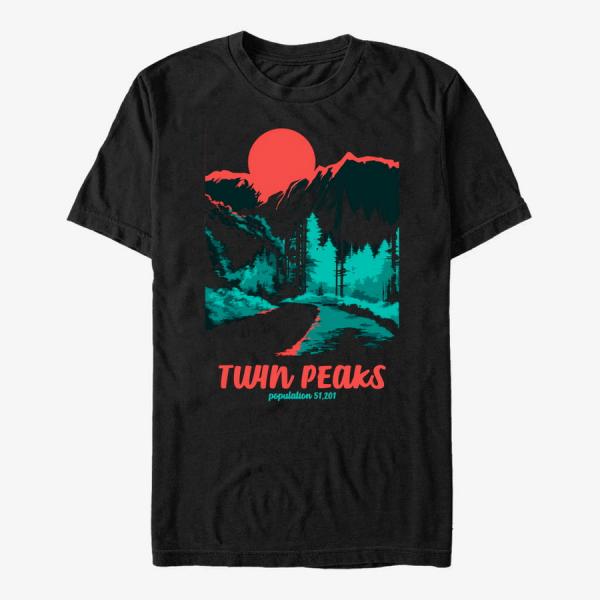 Tričko Merch Paramount Twin Peaks - Parks Poster Black S