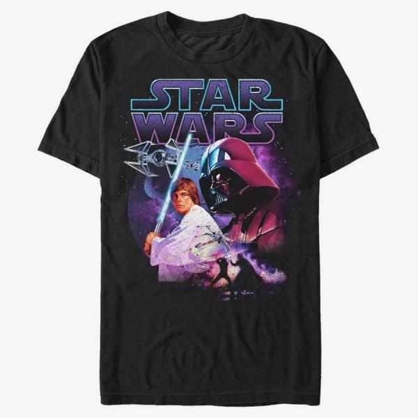Tričko Merch Star Wars: Classic - Father Son Black S