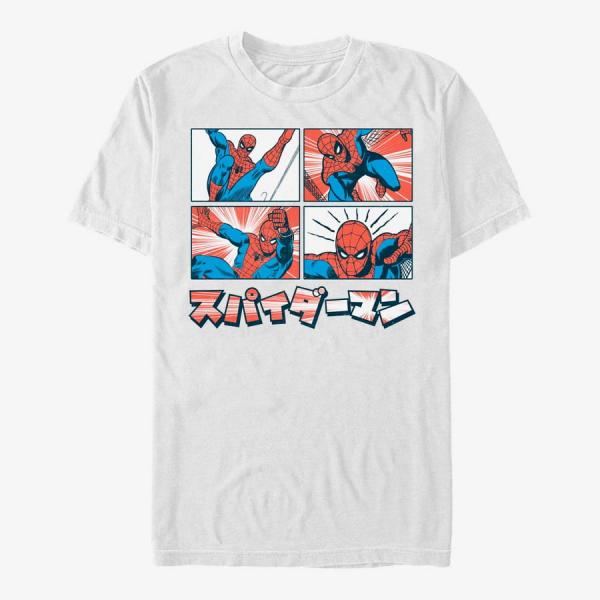 Tričko Merch Marvel Spider-Man Classic - Comic Spidey White S