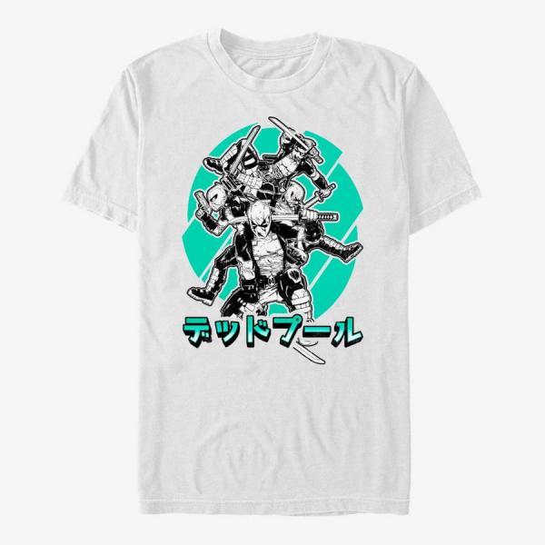Tričko Merch Marvel Deadpool - Deddopu-ru White XXL