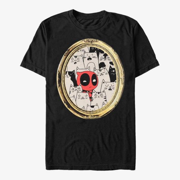 Queens Marvel Deadpool - Cats Rule Everything Around Me Black