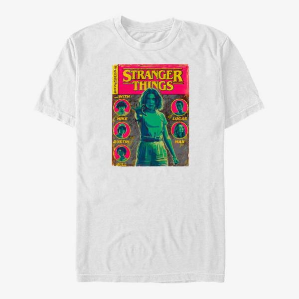 Queens Netflix Stranger Things - Stranger Things Comic Cover Unisex T-Shirt White