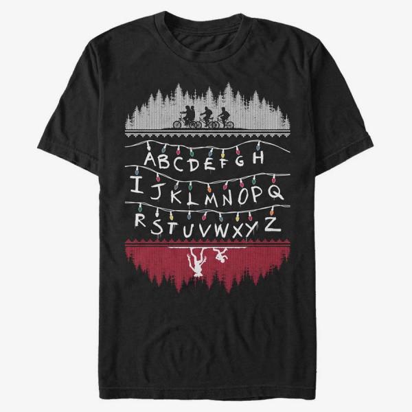 Queens Netflix Stranger Things - Alphabet Lights  Black