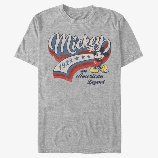 Queens Disney Classics Mickey Classic - Baseball Americana  Heather Grey