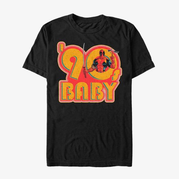 Queens Marvel Deadpool - 90's Baby  Black