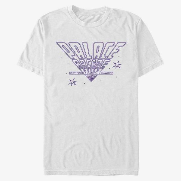 Queens Netflix Stranger Things - Line Art Arcade  White