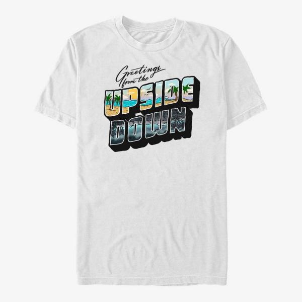 Queens Netflix Stranger Things - UpsideDown Postcard  White