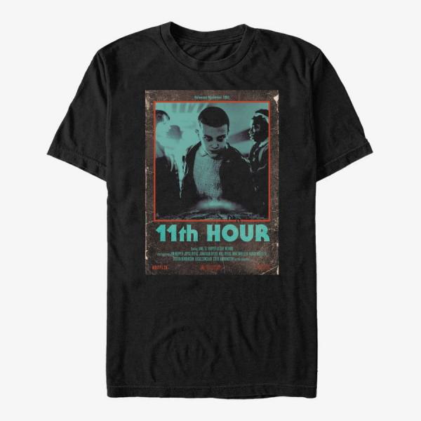 Queens Netflix Stranger Things - 11th Hour Unisex T-Shirt Black