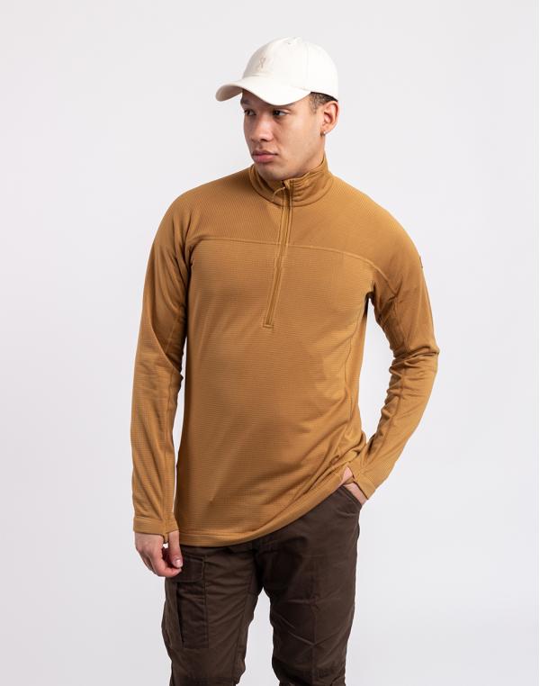 Fjällräven Abisko Lite Fleece Half Zip M 232 Buckwheat Brown S