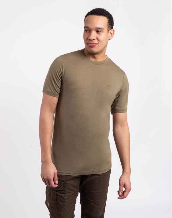 Tričko Fjällräven Abisko Wool SS M 622 Light Olive