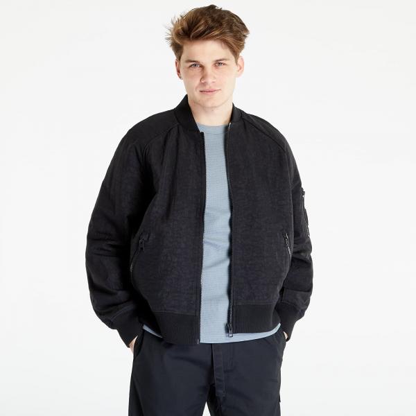 Bunda Calvin Klein Jeans Exposed Zip Oversized Woven Jacket Black M