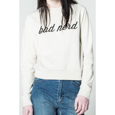 Cheap Monday Win Sweat Bad Nerd Dusty White