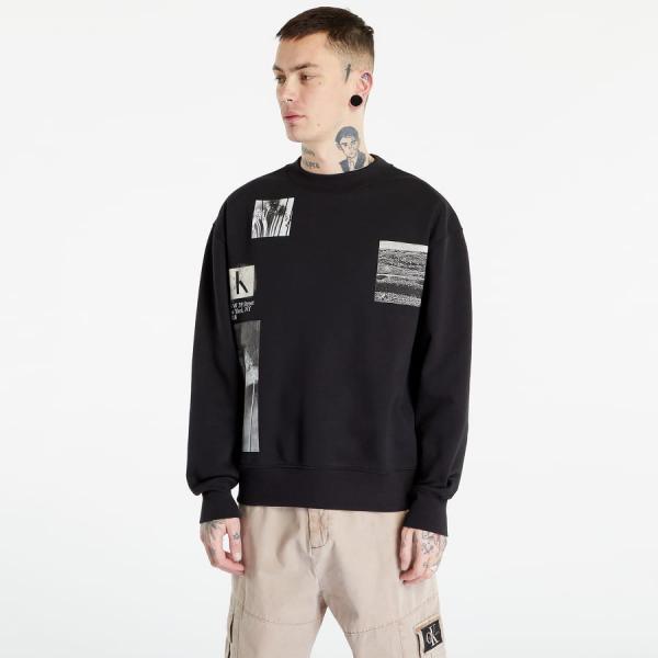 Calvin Klein Jeans Multi Landscape Grap Sweatshirt Black
