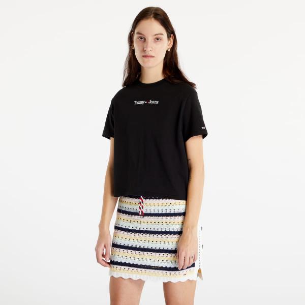 TOMMY JEANS Classics Serif Linear T-Shirt Black