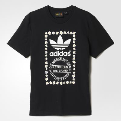 adidas Pharrell Williams Graphic Tee 1 Black/ White