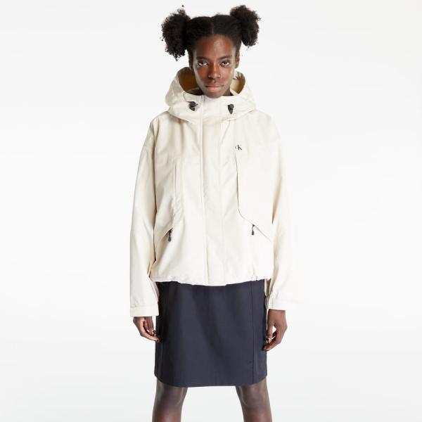 Větrovka CALVIN KLEIN JEANS Waterproof Cropped Jacket Beige S