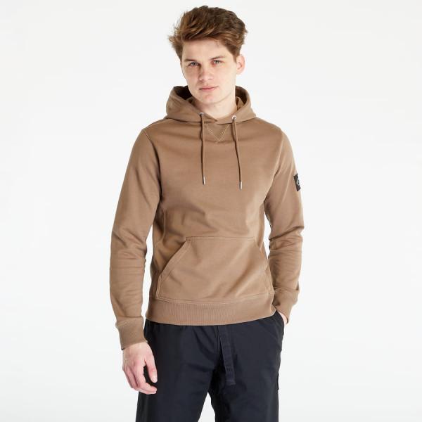 Mikina CALVIN KLEIN JEANS Monologo Sleeve Badge Hoodie Shitake