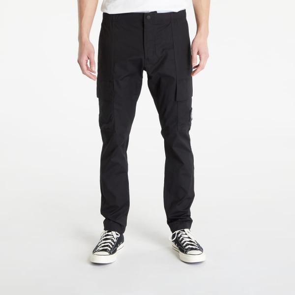 CALVIN KLEIN JEANS Skinny Washed Cargo Woven Pants Black