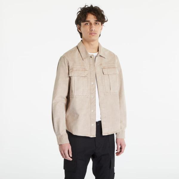 Košile CALVIN KLEIN JEANS Mineral Dye Utility Casual Shirt Shitake L