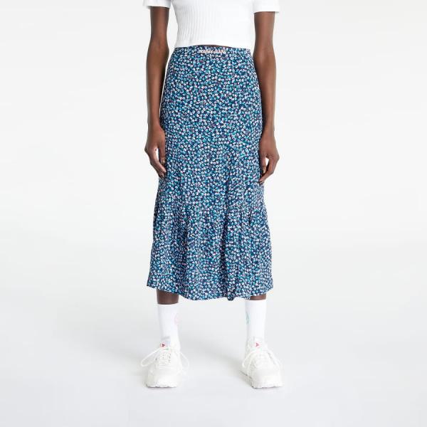 Sukně TOMMY JEANS Ditsy Floral Midi Skirt Blue Ditsy Floral Print XS
