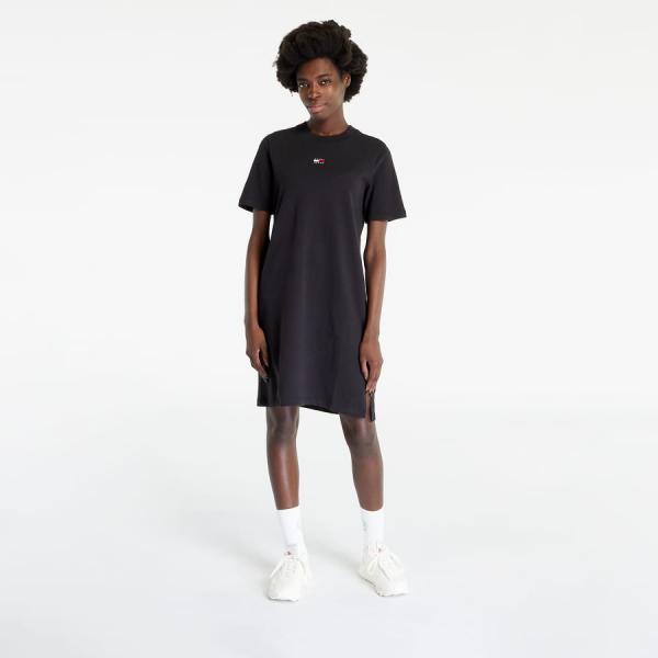 TOMMY JEANS Xs Badge T-Shirt Dress Black