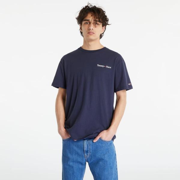 TOMMY JEANS Classic Linear Short Sleeve T-Shirt Twilight Navy