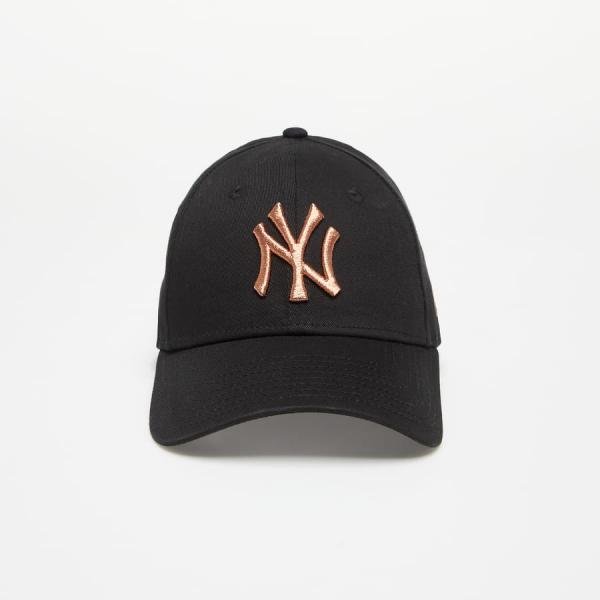 Kšiltovka New Era Wmns New York Yankees Metallic Logo 9FORTY Black/ Shiny Rose Gold