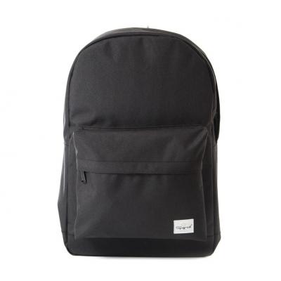 Spiral Crosshatch Black Backpack