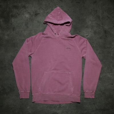 Stüssy Stock Raglan Long Sleeve Hoodie Pink
