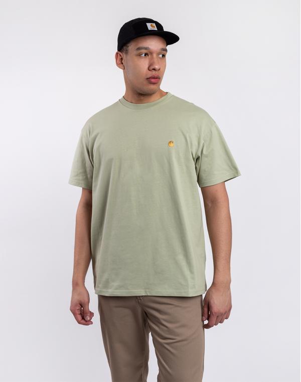 Tričko Carhartt WIP S/S Chase T-Shirt Agave / Gold