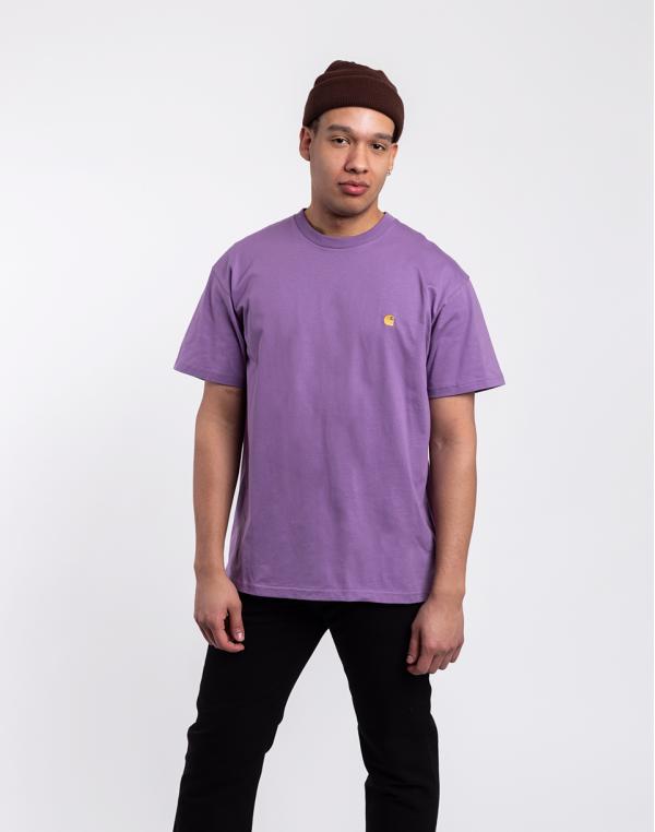 Tričko Carhartt WIP S/S Chase T-Shirt Violanda / Gold