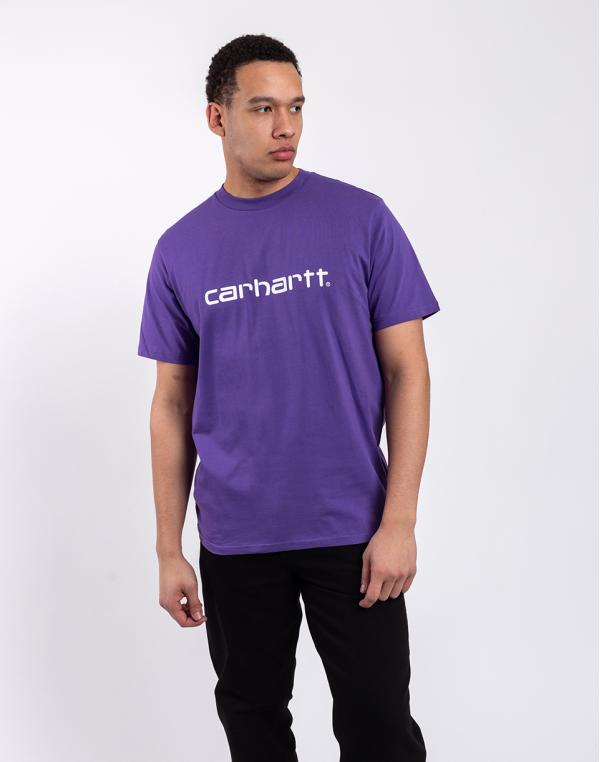 Tričko Carhartt WIP S/S Script T-Shirt Arrenga / White