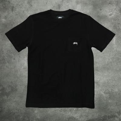 Stüssy Reverse Terry Pocket Tee Black