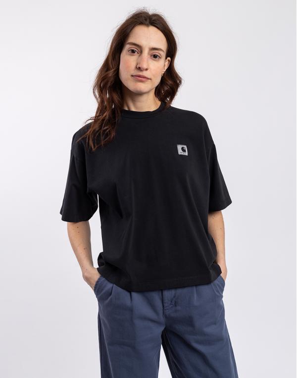 Tričko Carhartt WIP W' S/S Nelson T-Shirt Black garment dyed