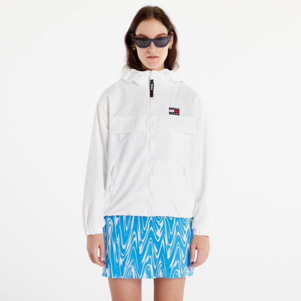 Větrovka TOMMY JEANS Chicago Windbreaker White