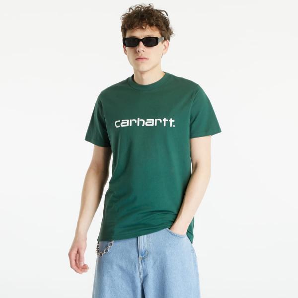 Dámské tričko Carhartt WIP Script Short Sleeve T-Shirt UNISEX Treehouse/ White