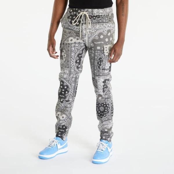 Kalhoty Sixth June Bandana Patchwork Pants Black S