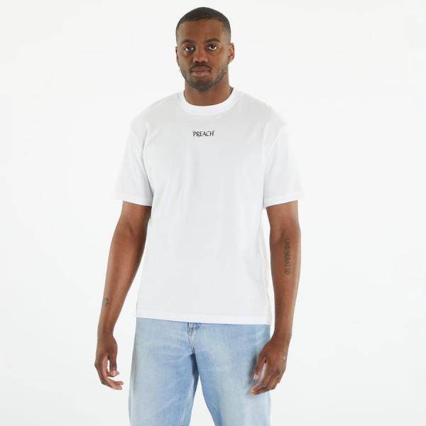 Tričko s krátkým rukávem PREACH Relaxed Triangle T GOTS White