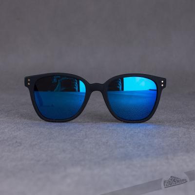 Komono Renee Black Rubber Blue Mirror