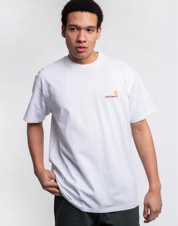 Tričko Carhartt WIP S/S American Script T-Shirt White