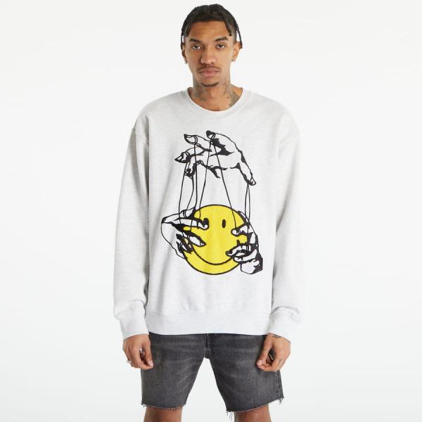 Mikina Market Smiley Marionette Crewneck Grey