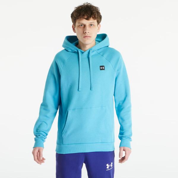 Mikina Under Armour Rival Fleece Hoodie Glacier Blue/ Onyx White M