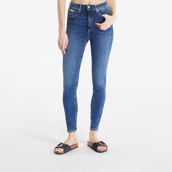 Džíny Calvin Klein Jeans High Rise Super Skinny Ankle Denim Dark 28