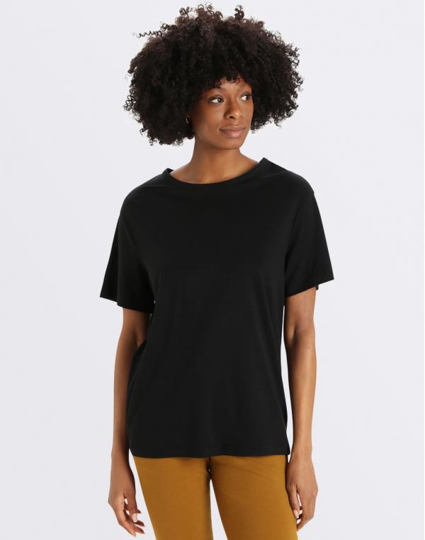 Tričko Icebreaker W Granary SS Tee Black