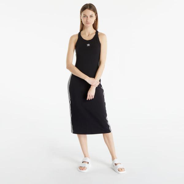 Šaty adidas Originals Adicolor Classics 3- Stripes Long Tank Dress Black