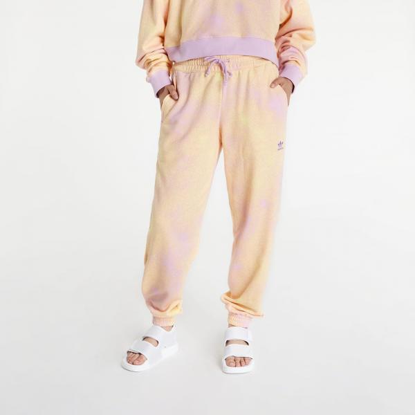 adidas Originals Allover Print Cuffed Joggers Lilac/ Almost Yellow