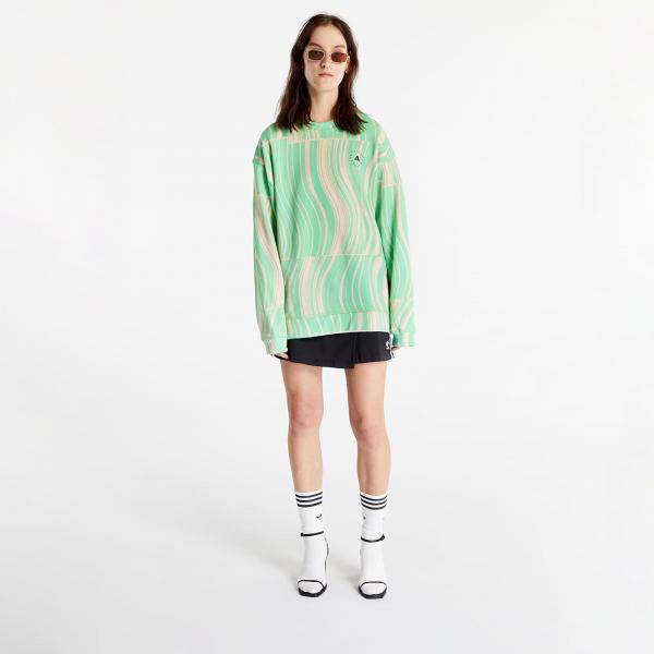 adidas x Stella McCartney Truecasuals Graphic Sweatshirt Screaming Green/ Blush Pink