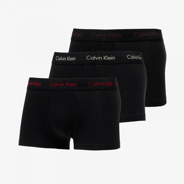 Boxerky Calvin Klein Cotton Stretch Low Rise Trunk 3-Pack Black S