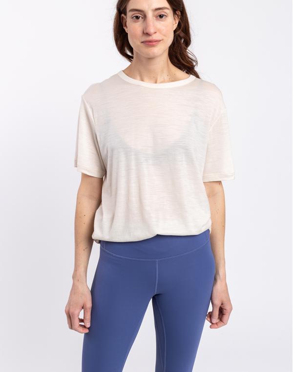 Tričko Icebreaker W Granary SS Tee CHALK